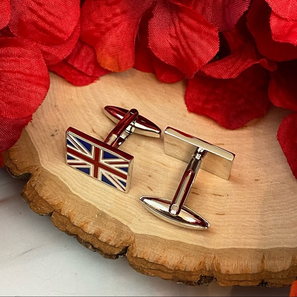 Union Jack United Kingdom Flag Cufflinks - Picture 13 of 16